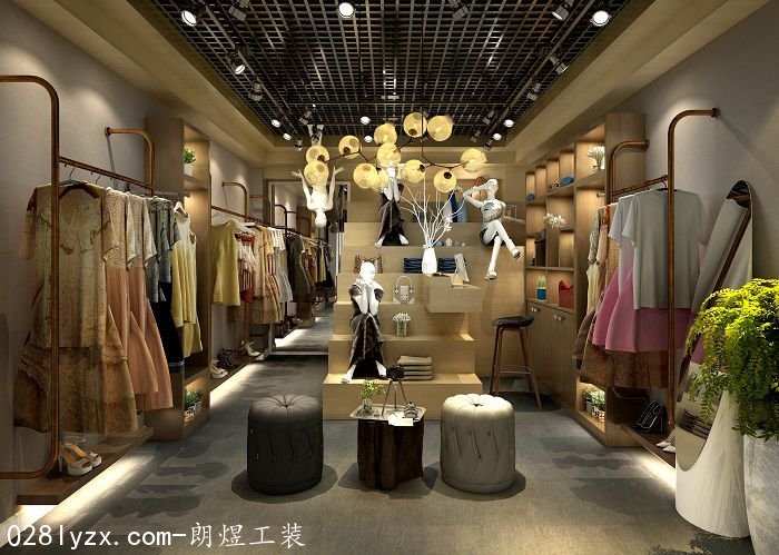 成都女裝(zhuāng)店(diàn)内裝(zhuāng)修效果