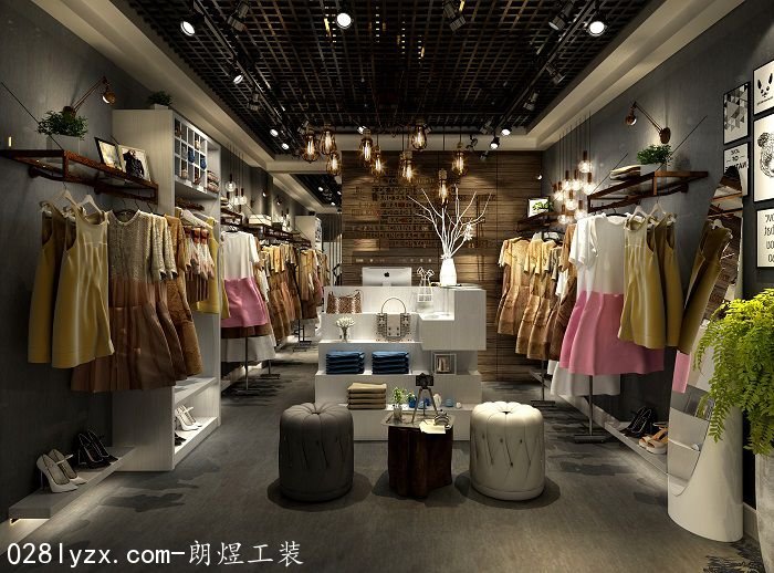 成都女裝(zhuāng)店(diàn)店(diàn)内裝(zhuāng)修效果圖