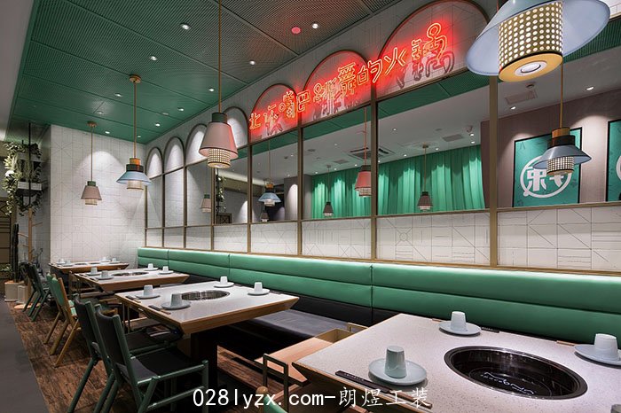 火鍋店(diàn)燈飾裝(zhuāng)修效果