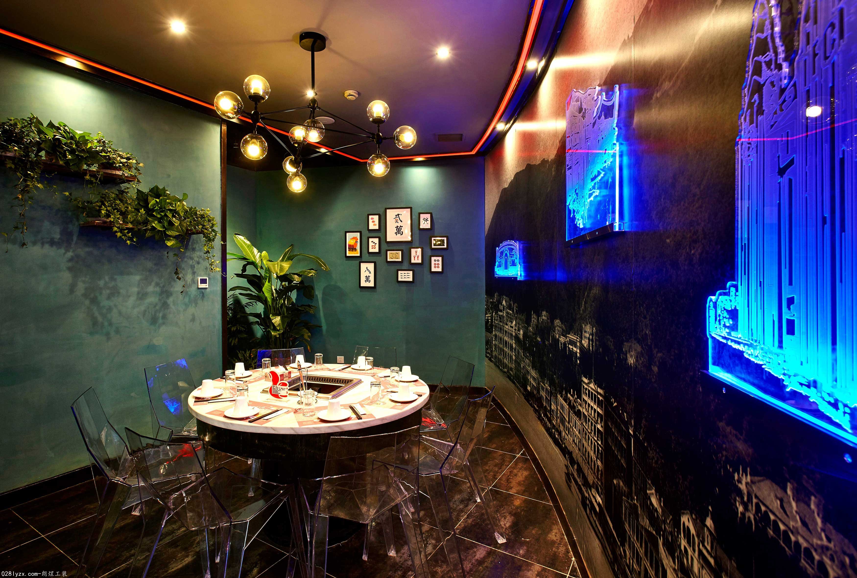 混搭風火鍋店(diàn)裝(zhuāng)修案例