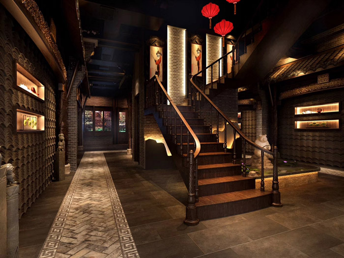 火鍋店(diàn)裝(zhuāng)修效果圖