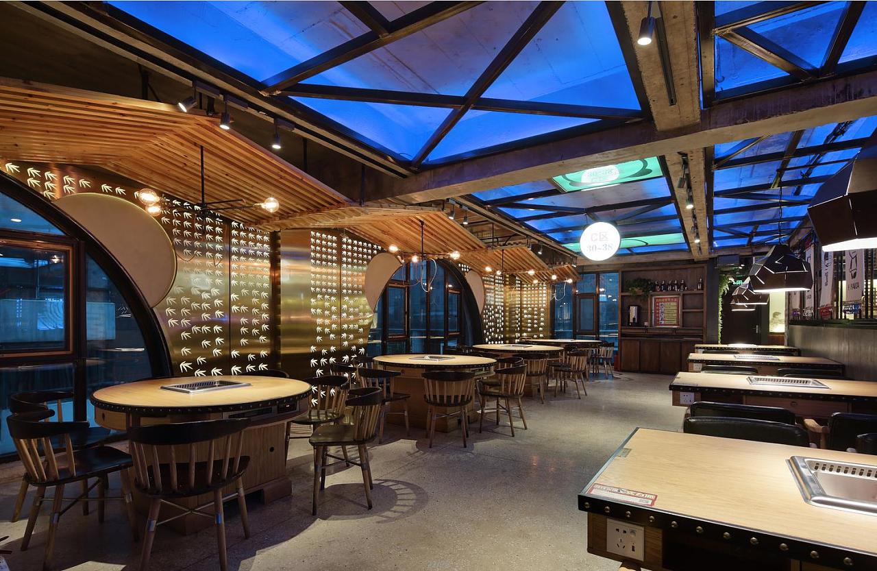 簡單大氣火鍋店(diàn)裝(zhuāng)修效果圖