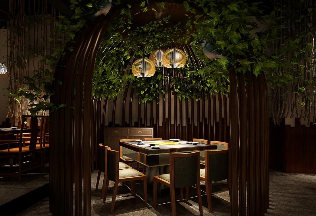 簡單大氣火鍋店(diàn)裝(zhuāng)修效果圖
