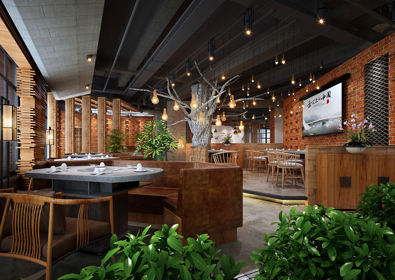 成都火鍋店(diàn)裝(zhuāng)修設計效果圖