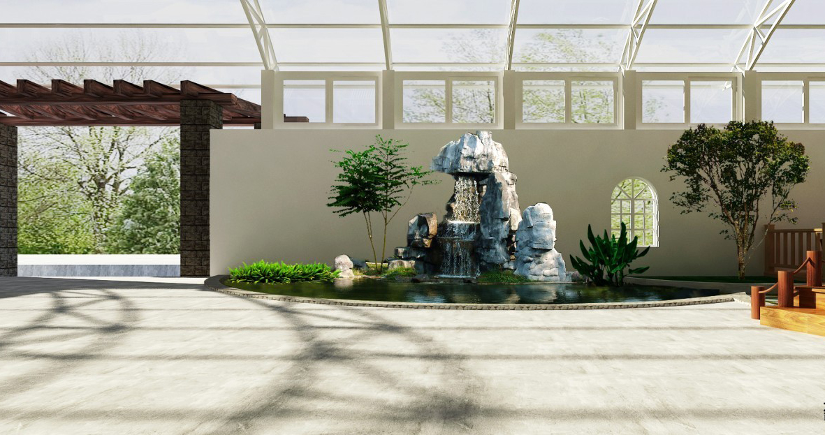 成都花(huā)園餐廳裝(zhuāng)修設計效果圖