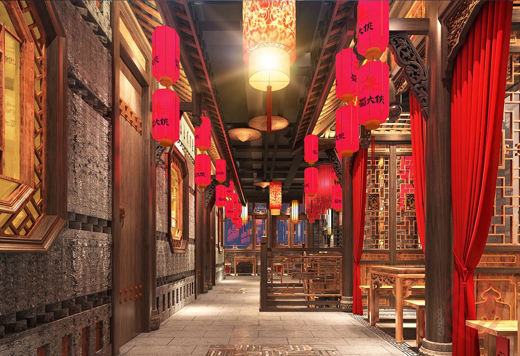 蜀大俠火鍋店(diàn)内部裝(zhuāng)修圖片