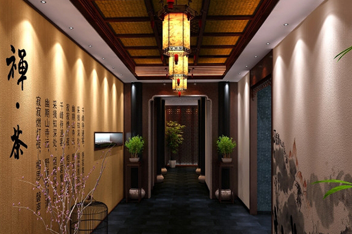新(xīn)古典中(zhōng)式茶樓裝(zhuāng)修效果圖