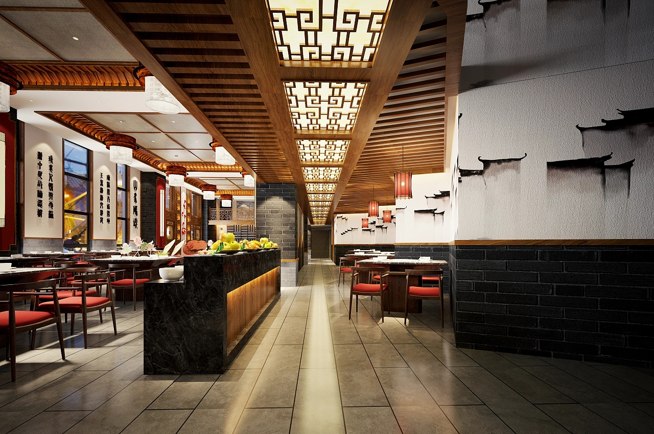 複古元素的火鍋店(diàn)裝(zhuāng)修設計