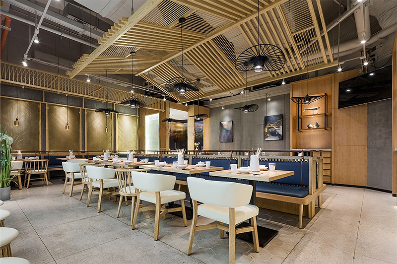 現代原木(mù)風燒烤店(diàn)風格