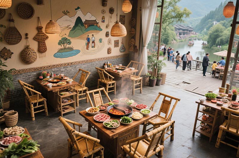 火鍋店(diàn)功能(néng)區(qū)劃分(fēn)布局