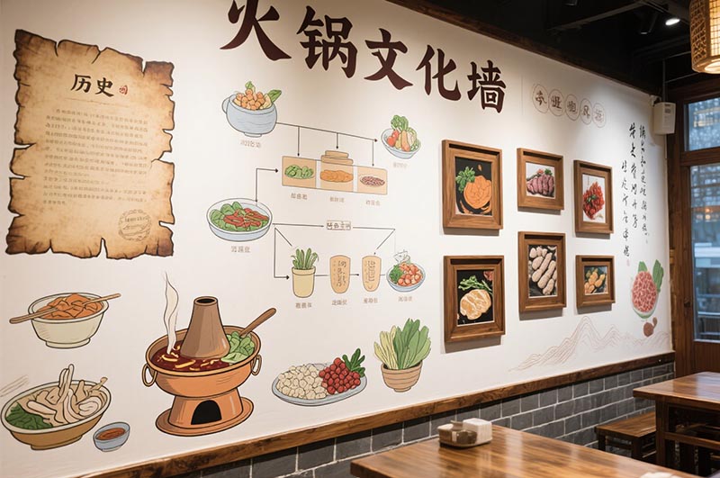 火鍋店(diàn)文(wén)化牆