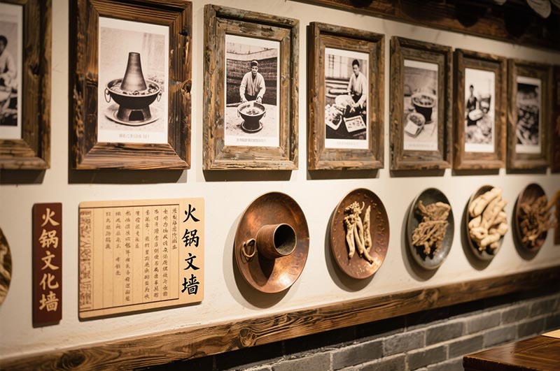 火鍋發展史介紹牆